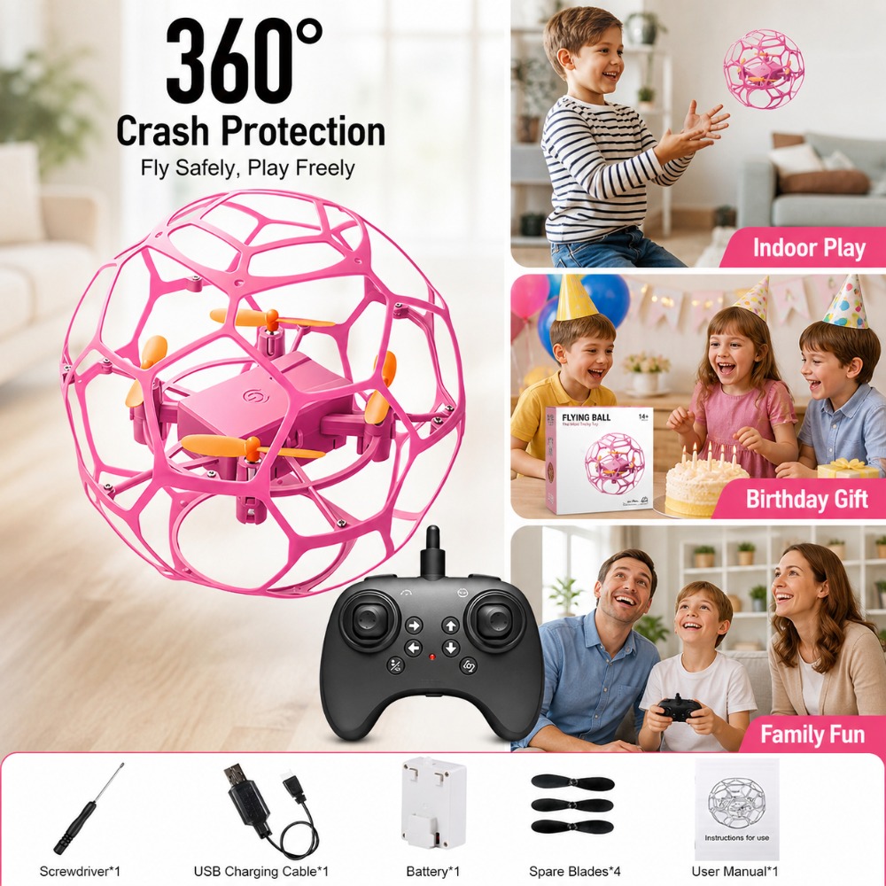 โดรนควอดคอปเตอร์รูปทรงฟุตบอลพร - Drone Led Light บทวิจารณ์และราคา