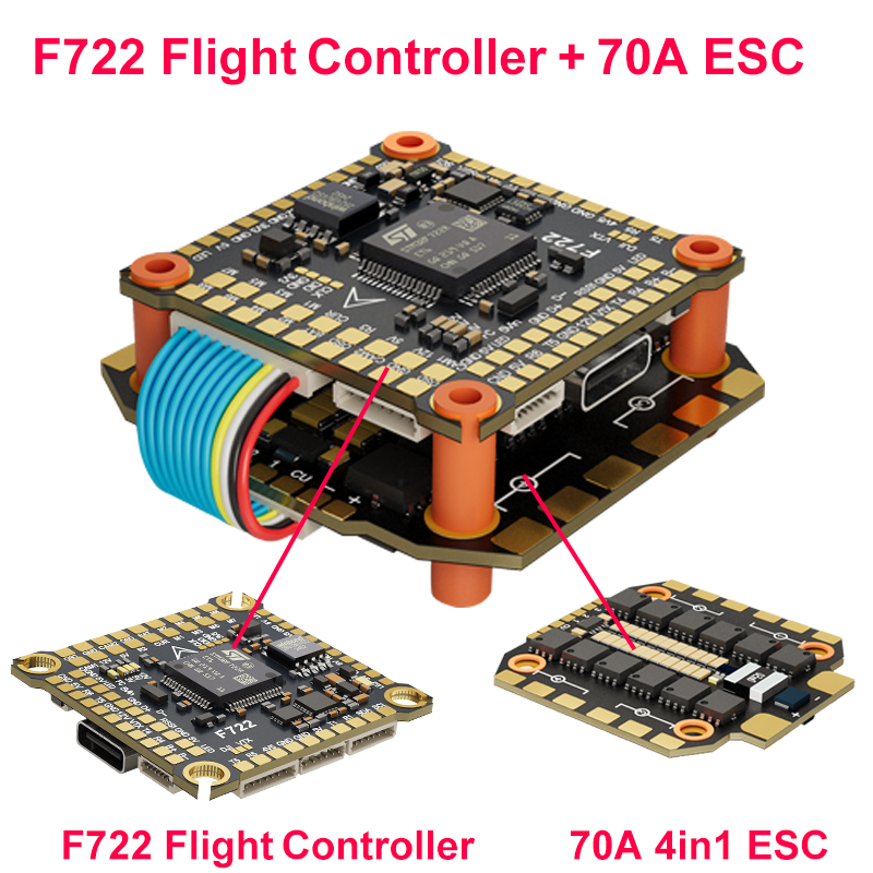 ชุดควบคุมการบิน DAKEFPV F722 6 - Drone Power Distribution Board บทวิจารณ์และราคา