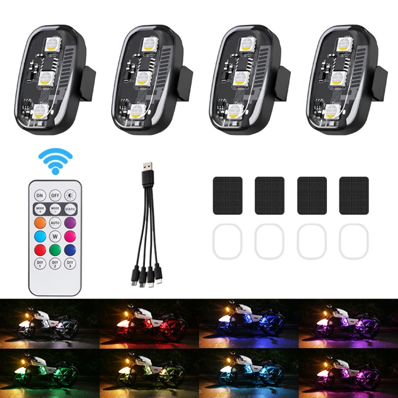 ไฟสโตรบ LED RGB สำหรับมอเตอร์ไ - Drone Led Light บทวิจารณ์และราคา