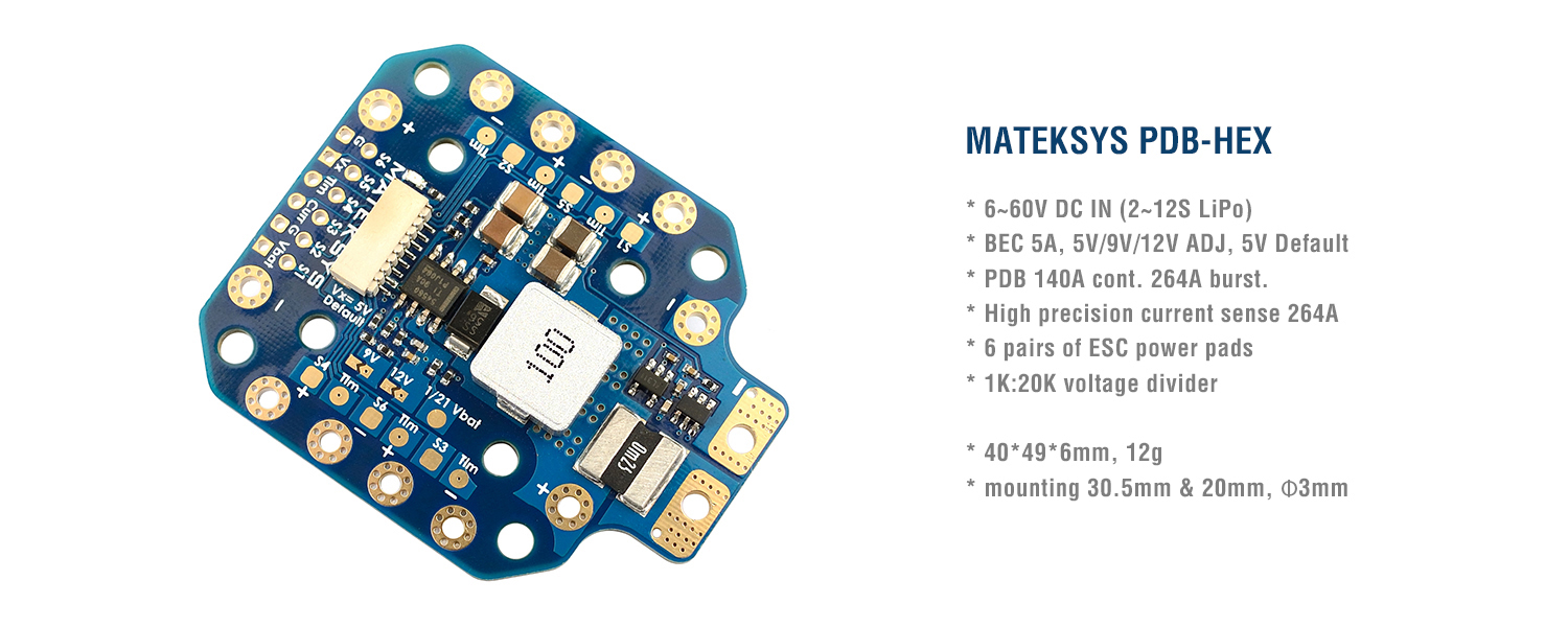 บอร์ดจ่ายไฟ Oike Mateksys PDB  - Drone Power Distribution Board บทวิจารณ์และราคา
